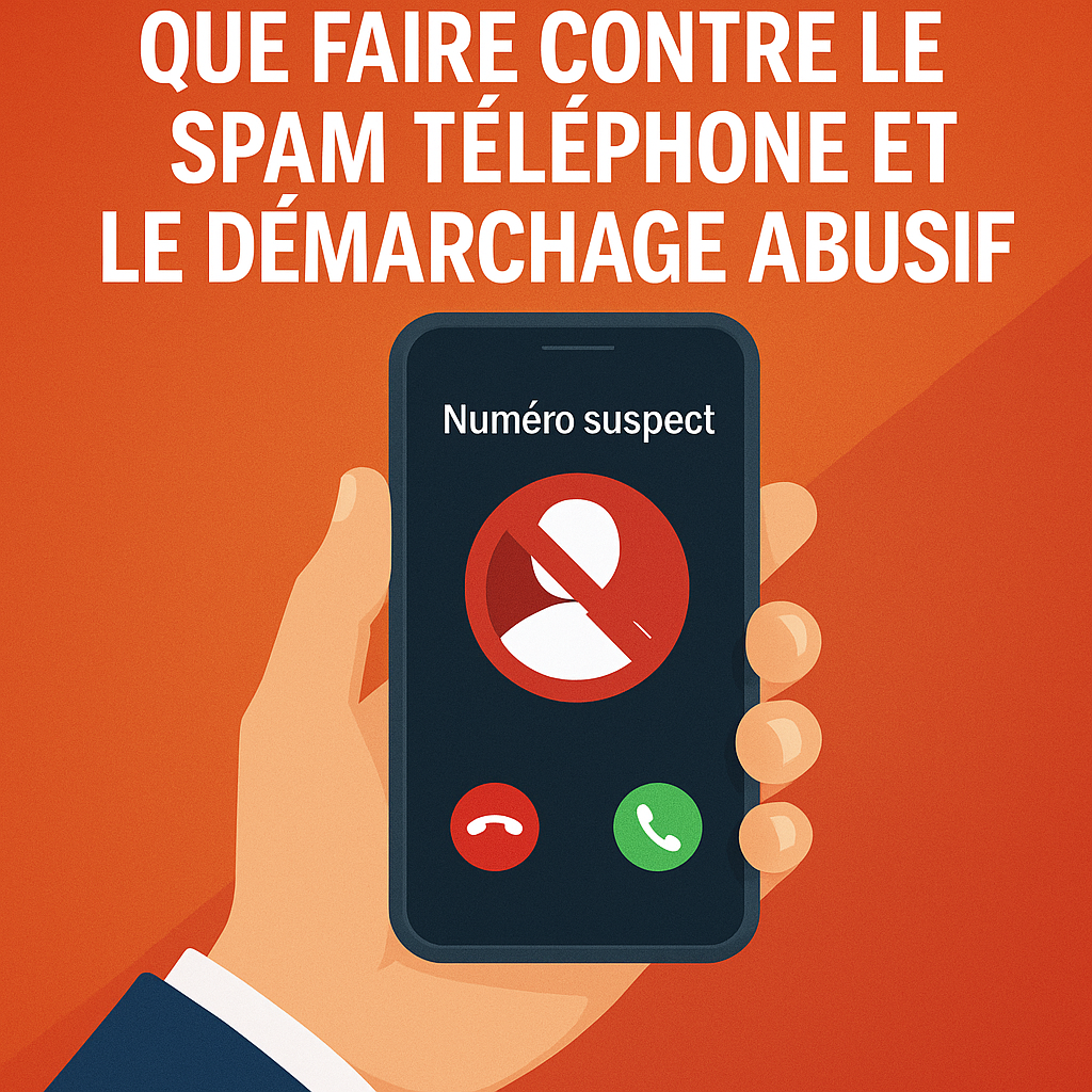 Illustration of Appel insistant d’un numéro suspect : que faire contre le spam téléphone et le démarchage abusif