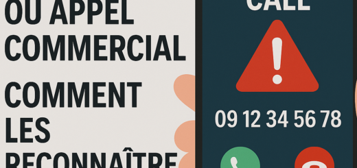 Illustration of Numéro 09 arnaque ou appel commercial comment les reconnaître