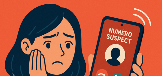 Illustration of Numéro inconnu et appel insistant Comment éviter l’arnaque téléphone